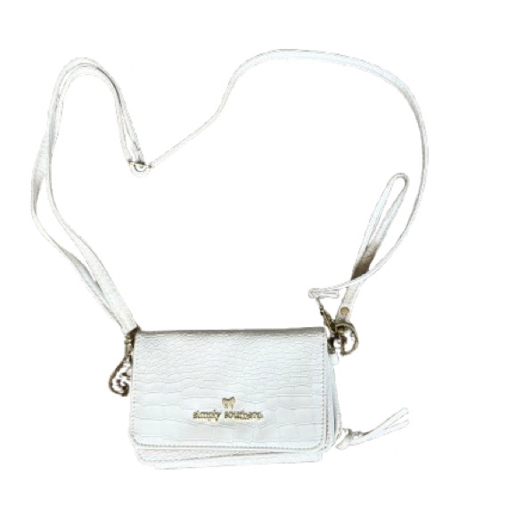 White Simply Southern Crossbody Wallet Very Clean White Simply Southern Crossbody Wallet Very Clean